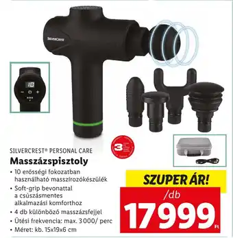 Lidl SILVERCREST PERSONAL CARE Masszázspisztoly Méret: kb. 15x19x6 cm ajánlat