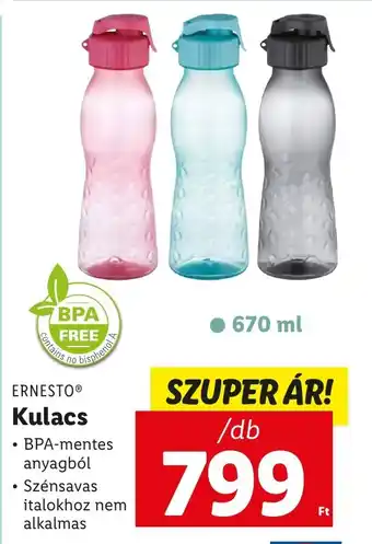 Lidl ERNESTO Kulacs ajánlat