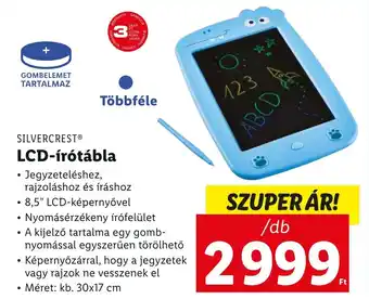 Lidl SILVERCREST LCD-írótábla ajánlat