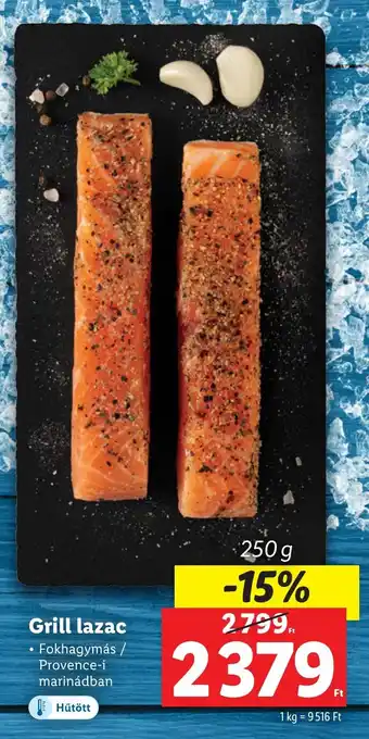 Lidl Grill lazac 250g ajánlat