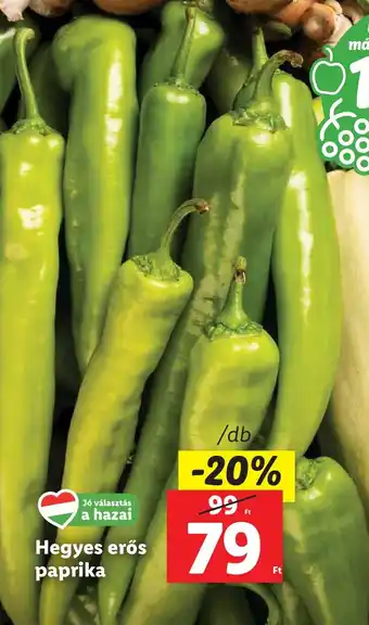 Lidl Hegyes erős paprika /db ajánlat
