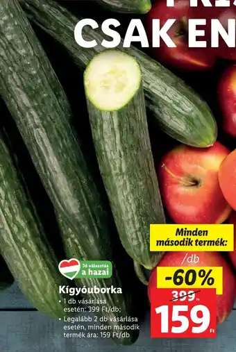 Lidl Kígyóuborka ajánlat