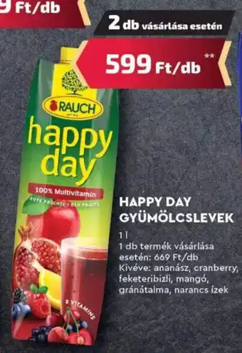 HAPPY DAY GYÜMÖLCSLEVEK 1l
