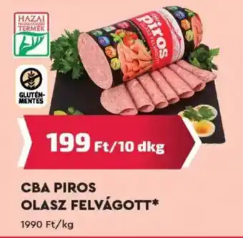 Príma CBA PIROS OLASZ FELVÁGOTT 10 dkg ajánlat