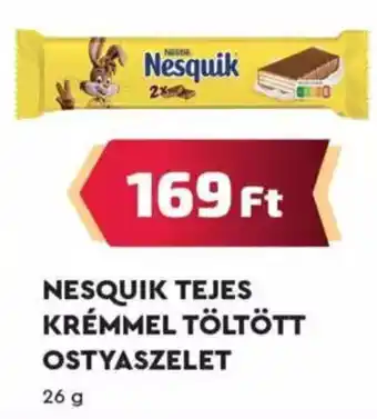 NESQUIK TEJES KRÉMMEL TÖLTÖTT OSTYASZELET 26g