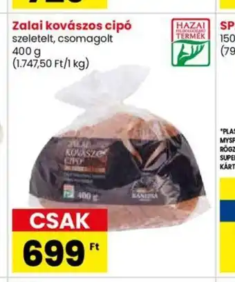 Spar Market Zalai kovászos cipó 400g ajánlat