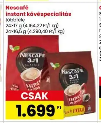 Nescafé instant kávéspecialitás 24x17g