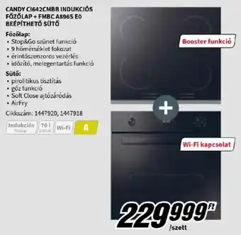 Media Markt CANDY C1642CMBB INDUKCIÓS FŐZŐLAP + FMBC A896S EO BEÉPÍTHETŐ SÜTŐ ajánlat