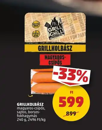 PENNY GRILLKOLBÁSZ 240g ajánlat