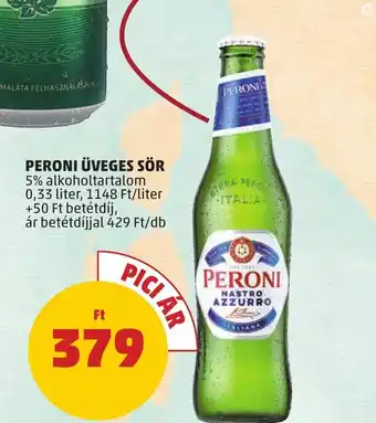 PERONI ÜVEGES SÖR 0,33l