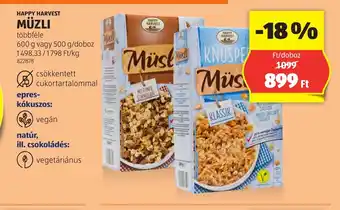 ALDI MÜZLI 600g ajánlat