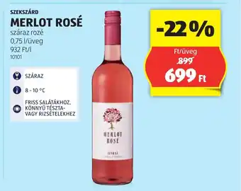 SZEKSZÁRD MERLOT ROSÉ 0,75l