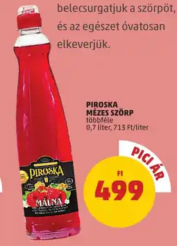 PENNY PIROSKA MÉZES SZÖRP 0.7l ajánlat