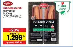 Spar Juhbeles virsli 2x200g ajánlat