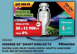 HISENSE 55" SMART MINILED TV
