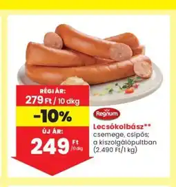 Spar Lecsókolbász 10dkg ajánlat