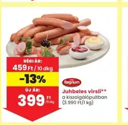 Spar Juhbeles virsli 10dkg ajánlat