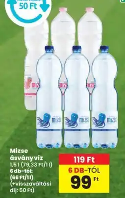 Spar Mizse ásványvíz 1,5l ajánlat