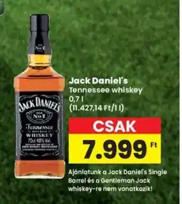 Spar Jack Daniel's 0,7l ajánlat