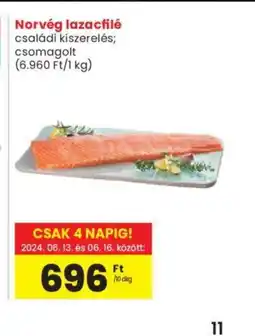 Spar Norvég lazacfilé 10dkg ajánlat