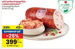 Spar eFeF pritaminpaprikás csirkemellsonka 10dkg ajánlat