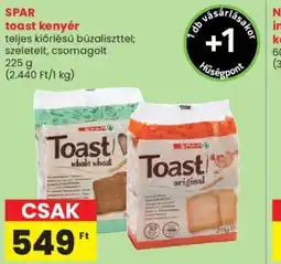 Spar SPAR toast kenyér ajánlat