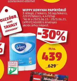 PENNY WIPPY KONYHAI PAPÍRTÖRLŐ 3 rétegű ajánlat
