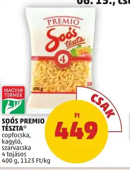 PENNY SOÓS PREMIO TÉSZTA 400g ajánlat