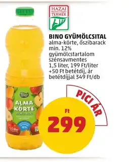 PENNY BINO GYÜMÖLCSITAL 1,5l ajánlat