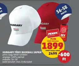 HUNGARY FÉRFI BASEBALL SAPKA 1db