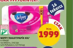 PENNY WIPPY TOALETTPAPÍR XXL 4 rétegű ajánlat