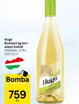 Tesco Hugo Bodzavirág bor- alapú koktél 0,75l ajánlat