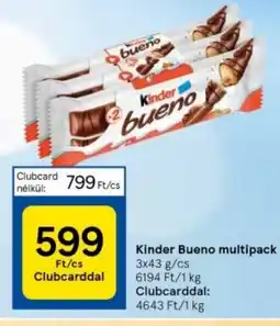 Tesco Kinder Bueno multipack 3x43g ajánlat