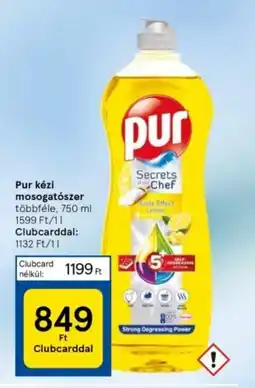 Tesco Pur kézi mosogatószer 750ml ajánlat