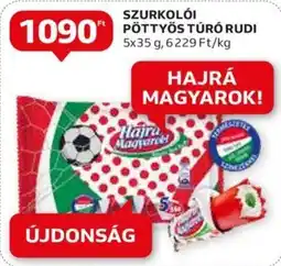 Auchan SZURKOLÓI PÖTTYÖS TÚRÓ RUDI 5x35 g ajánlat