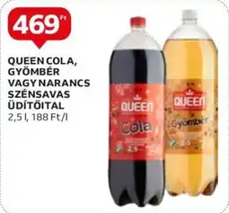 Auchan QUEEN COLA, GYÖMBÉR VAGY NARANCS SZÉNSAVAS ÜDÍTŐITAL 2.5l ajánlat