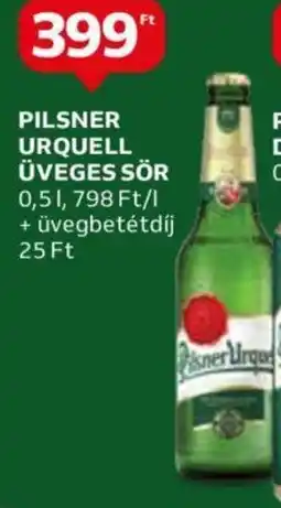 Auchan PILSNER URQUELL ÜVEGES SÖR 0,5l ajánlat