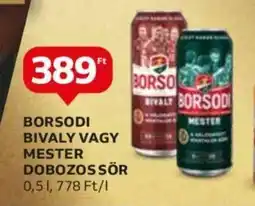 Auchan BORSODI BIVALY VAGY MESTER DOBOZOSSÖR 0,5l ajánlat