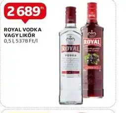 Auchan ROYAL VODKA VAGY LIKŐR 0,5l ajánlat