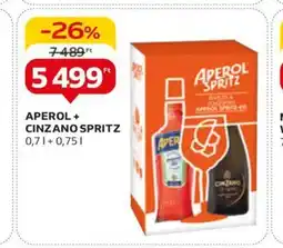 Auchan APEROL + CINZANO SPRITZ 0,7l ajánlat