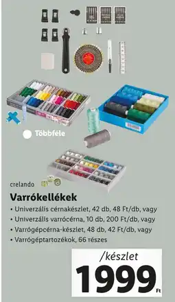 Lidl crelando Varrókellékek ajánlat