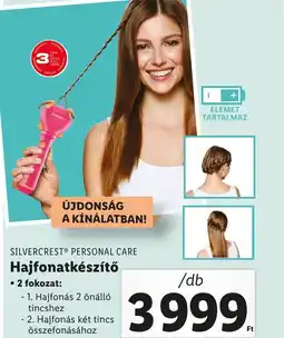 Lidl SILVERCREST PERSONAL CARE Hajfonatkészítő ajánlat