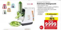 Lidl SILVERCREST KITCHEN TOOLS Elektromos zöldségreszelő ajánlat
