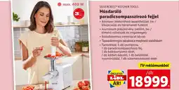 Lidl SILVERCREST KITCHEN TOOLS Húsdaráló paradicsompasszírozó fejjel ajánlat