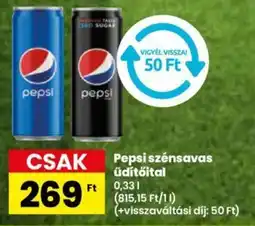 Spar Pepsi szénsavas üdítőital 0,33l ajánlat