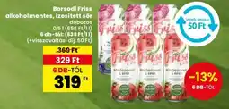 Borsodi Friss alkoholmentes, ízesített sör 0.5l