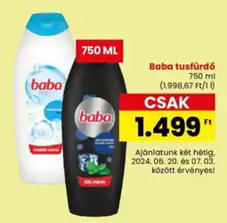 Spar Baba tusfürdő 750ml ajánlat