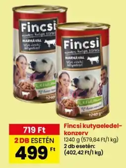 Spar Fincsi kutyaeledel- konzerv 1240g ajánlat