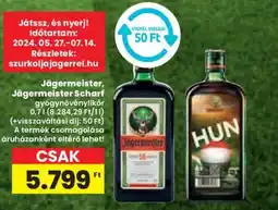 Spar Jägermeister, Jägermeister Scharf 0,7l ajánlat
