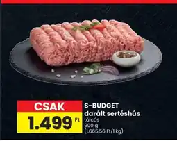 Spar S-BUDGET darált sertéshús 900g ajánlat